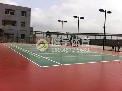 网球场施工,排球场建设施工解决方案,深圳球场地面施工服务商